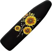 Hinthetall You are My Sunshine Ironing Board Cover and Pad, Iron Board Cover with Padding, Iron Board Cover Large Fits All Standard Sizes, Scorch Resistant, Extra Thick Covers with Elastic Edge