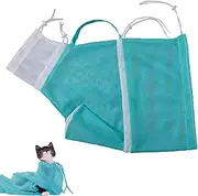 Cat Bath Bag Pet Dog Grooming Bag Washing Shower Bag Anti-Bite and Anti-Scratch Restraint Mesh Bag for Shower, Cutting Nails, Cleaning Ear,Medicine Feeding (Pink)