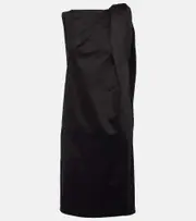 [Toteme] Toteme Cotton and linen minidress AU 10 black