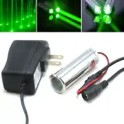 1pc 22x70mm 532nm 50mW Green Fat Beam Dot Light Laser Module with 5V Adapter