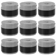 9 Pack Tennis Racket Grip Tape 43.3" Stretchy Non-Slip Absorb Sweat Grey
