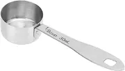 Coffee Bean Measuring Spoon Stainless Steel 30ml Coffee Scoop Long Handles Tea Scoop Home Kitchen Bar Silver