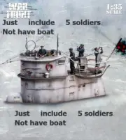 1/35 Scale Resin Figure Building Kit submarine soldiers 5 Figures (no base)