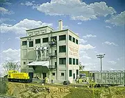 Walthers Cornerstone Series Kit HO Scale Model Red Wing Flouro Mill, 933-3026