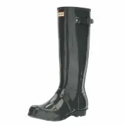 HUNTER BOOT WMN ORG TALL GLOSS WATERPROOF DARK SLATE 9