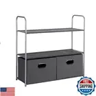 Amazon Basics Closet Storage Organizer with Fabric Bins, Drawers and 3 Shelve