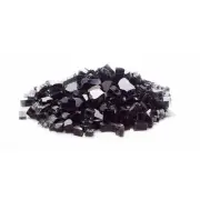 Exotic Pebbles & Aggregates 0.5 x 0.75 in. Fire Glass, Black