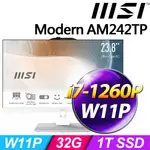 MSI MODERN AM242TP 12M-443TW-SP2(I7-1260P/32G/1TB SSD/W11P)特仕版