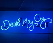 22"/24''x9"Devil May Cry Neon Signs Real Glass Handmade Grass Wall Sign US Stock