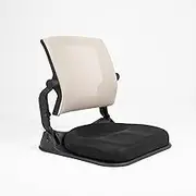 HIHIP Patented Floor Chair with Back Support - Foldable Orthopedic Floor Chair for Adults/Children - Japanese Legless Seat for Meditation, TV, Pelvic Adjustment - Recliner with Back Support (Gray)