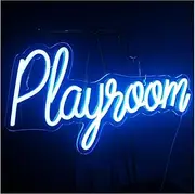 Hanging Art Neon Signs Ice Blue Play Room Neon Signs Arcylic Game For Gameroom Man Cave Recreation Room Home Room Wall Window Display