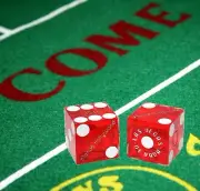 Planet Hollywood Las Vegas Casino Dice Pair Red Polished + Craps Table Layout