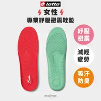 在飛比找蝦皮商城優惠-LOTTO INSOLE 樂得 紅色 吸汗 抗菌 防臭 女專