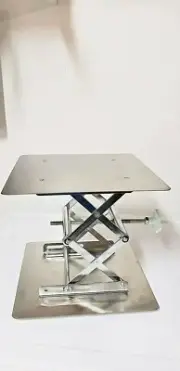 lab Stainless Steel Lab Jack 12"（30cm）x12"（30cm）Scissor Stand lifting table new