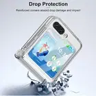 For Samsung Galaxy Z Flip 6/5 5G Flip 4 3 Slim Clear Phone Hinge Protection Case