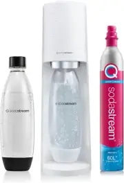 Terra Classic Sparkling Water Maker W/60L Cylinder/1L Bottle White