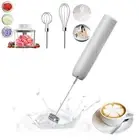 Cordless Hand Mixer with Whisk and Forther Wand,Electric Whisk, Milk Frother,...