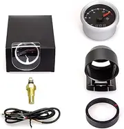 BGBLKLGPPN White Light Digital 60mm Turbo Boost Gauge Water Temperature Oil Temp Oil Press Gauges ext Temp Auto Gauge Meter Sensor npt 1/8 Boost Gauge(Oil Temp Gauge)