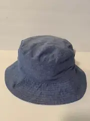 Old Navy Kids Girls L/XL REVERSIBLE Sun Hat PINK BLUE Clouds Chambray