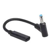 Type C USB-C Female to DC 4.5*3.0mm Power PD Charger Cable for HP Laptop 18-20V
