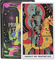 78 Card Tarot Deck, Dark Themed Design, Classic Fortune Telling Cards, Tarot with Meanings Guide, Mystical Divination Tool, Perfect for Readings and Family Gatherings