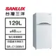 【結帳再x折】【含標準安裝】【SANLUX 台灣三洋】129L 直流變頻電冰箱 SR-C130BV1 (W1K1)