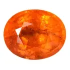 4.22 Ct. Delightful Natural Oval Orange Mandarin Garnet WITH GLC CERTIFY
