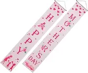 1Pair Mother's Day Party Door Curtains Assorted Color Decorative Banner for Home Decoration Photo Props and Celebrations Party Supplies for Mother's Day Festivities