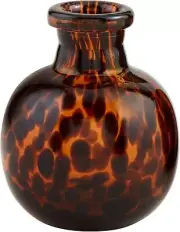 Mud Pie Small Tortoise Glass Vase, 5" x 3.5"