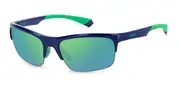 Polaroid PLD 7042/S Polarized RNB/5Z Men's Sunglasses Blue Size 64