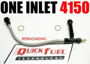 ONE INLET 4150 BRAIDED BLACK LINE KIT HOLLEY QUICK FUEL FREE USA SHIPPING NEW