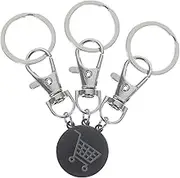 3pcs Shopping Trolley Token Key Rings Portable Trolley Removers for Supermarket Carts Keychain for Access