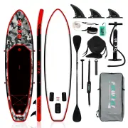 [EU Direct] FunWater Inflatable Paddle Board 12~15PSI Maximum Load 150KG Stand Up Portable Surfboard Pulp Board With Cha
