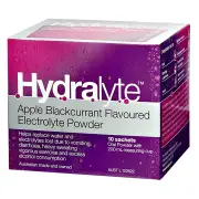 Hydralyte Electrolyte Powder Sachets (Apple/Blackcurrent Flavour) X 10