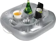 Floating Drink Holder for Pool,Inflatable Swimming Pool Tray - Beverage Storage Table Floats for Hot Tub Lake Beach Hot Springs Family Gathering