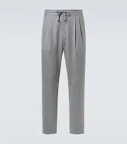 [Brunello Cucinelli] Brunello Cucinelli Virgin wool flannel straight pants UK 32 grey