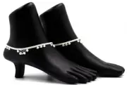 Anklet Silver Plated Ankle Chain Indian Women's Anklets Wedding Bracelet Payal