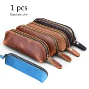 Mini PU Pen Pouch Leather Stationery Bag Waterproof Pen for Case Pen Poc