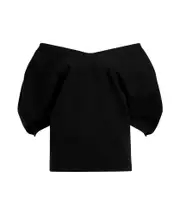 V-neck pullover XS black