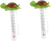 INOOMP 2pcs Swimming Pool Thermometer Floating Digital Thermometer Fahrenheit Celsius Durable Lightweight