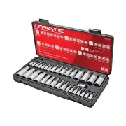 CARBYNE Master Hex (Allen) Bit Socket Set, 33 Pieces | SAE & Metric. Includes...