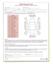 Vehicle Inspection & Estimate Form - 2 Part Carbonless Vehicle Inspection Form