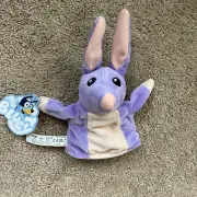 NWT Bluey Friends Bob Bilby Plush Puppet Purple Stuffed Animal Weekend Adventure