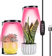 Plant Grow Light with Stand Height Adjustable Auto Timer, Full Spectrum LED Plant Light for Indoor Plants 9 Dimmable Levels 3 Colors Red Blue White Spectrum for Indoor Plants Growing