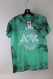 AC/DC Adult High Voltage Classic Rock T-Shirt 100% Cotton Tie Dye-SM