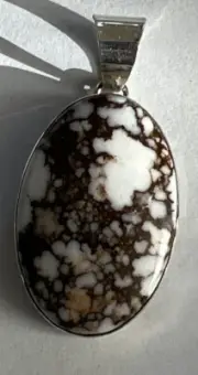 Navajo Elvira Chavez Wildhorse Pendant Sterling Silver