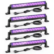 38W Black Light Bar, 60 LEDs Blacklight Flood Light with Plug, Switch and 5ft...