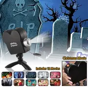 Halloween/christmas Window Projector Lamp Led Festival Display Projection Light 12 Movies