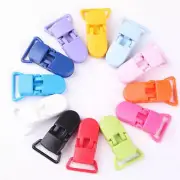 10pcs Colorful Plastic Suspender Soother Pacifier Holder Dummy Clips For Newborn