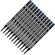 Schmidt 888 Safety Ceramic Rollerball Refill - Blue Ink (Fine Tip 0.6mm) - Pack of 12